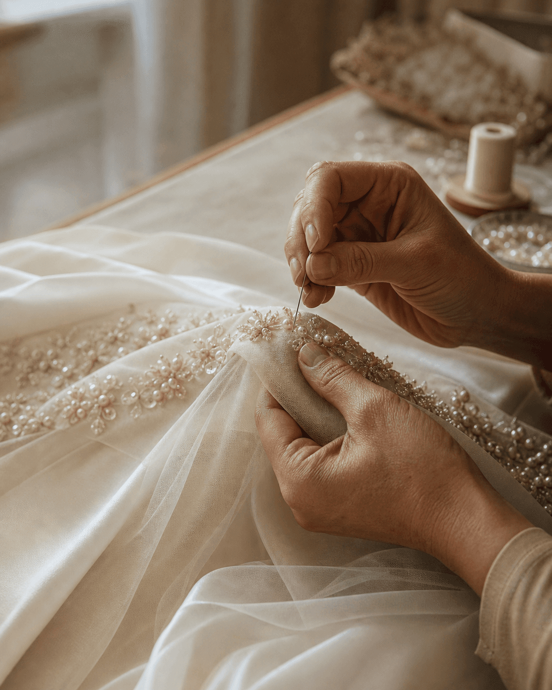 Hand-finished dress details